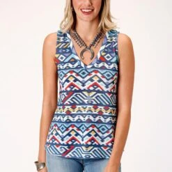ROPER Sweater Knit V Neck Tank