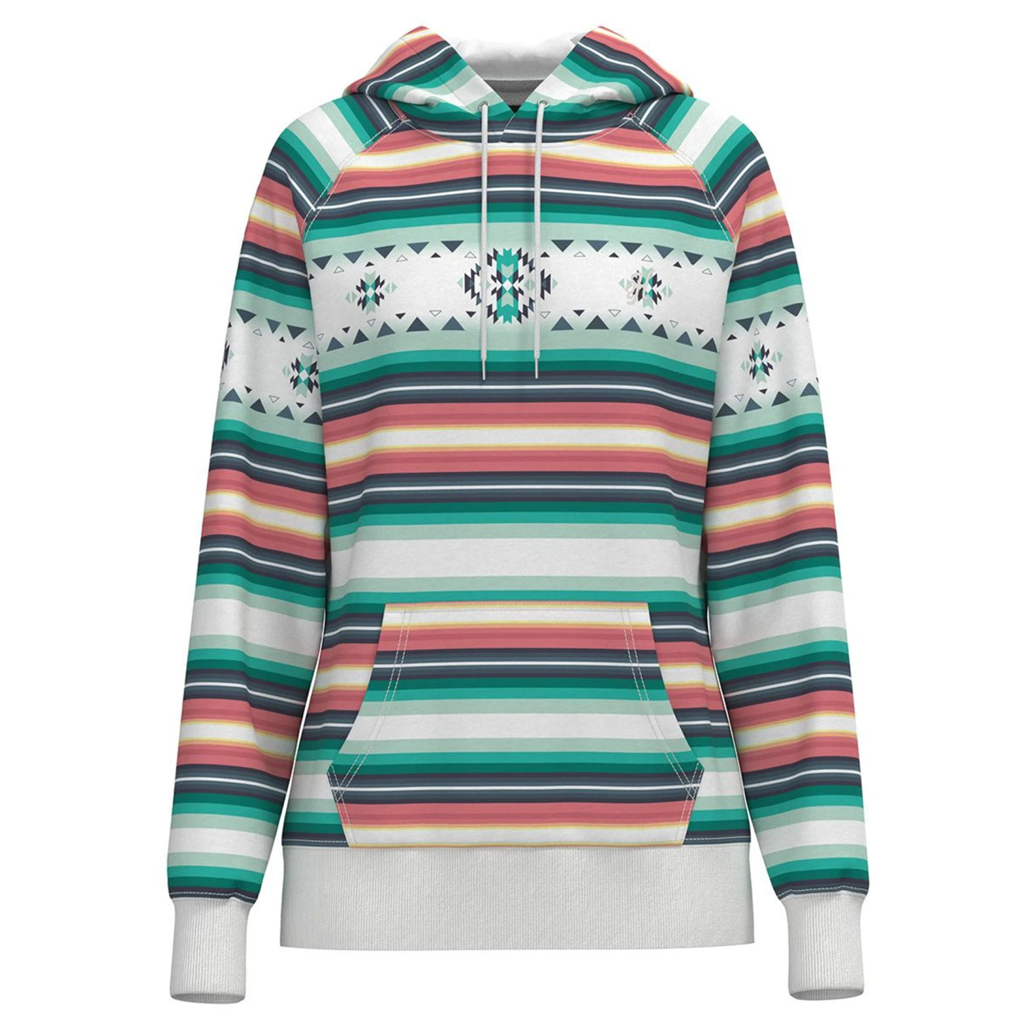 Hooey Ladies "Mesa" Serape Pattern Hoodie 1 Hooey Ladies "Mesa" Serape Pattern Hoodie