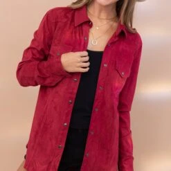 Red Swayze Fringe Blouse -Columbia Clothing Shop 16887023 c4527dee fee5 417d