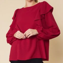 Ruffle Detailed Long Sleeve Top -Columbia Clothing Shop 17273678 d3b3a29f 8eee 480c b693 cff06f71f13b