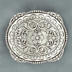 Floral And Rhinestone Buckle