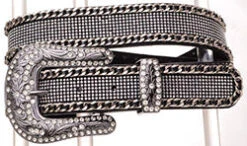 Women's Black Chain Mesh Belt
