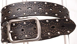 Women's Black Embossed Belt 1 Women's Black Embossed Belt