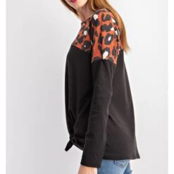 Animal Print Knit Long Sleeve -Columbia Clothing Shop 82d0669d ed32 4c76 9ca4 db159f0a8bb1