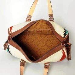 American Darling White Rustic Aztec Duffel Bag -Columbia Clothing Shop ADBG870D Ga