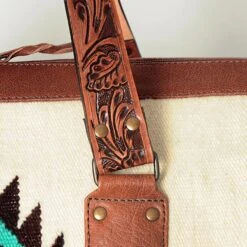 American Darling White Rustic Aztec Duffel Bag -Columbia Clothing Shop ADBG870Da