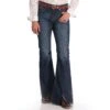 Women's Cruel Girl Hannah Dark Wash Flare Jean