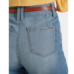 Cruel Girl Light Stone Wash Wide Leg Jean -Columbia Clothing Shop CB19154001 4