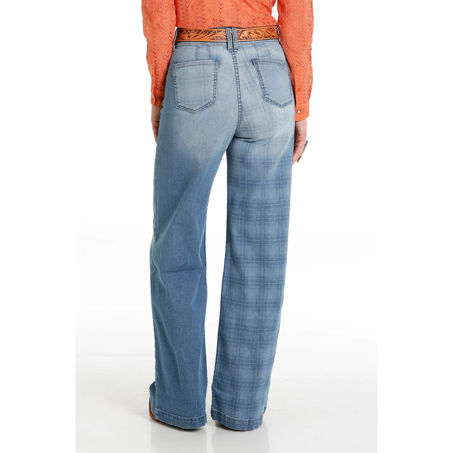 Cinch Women's Wide Leg Light Stone Washed Jeans 2 Cinch Women's Wide Leg Light Stone Washed Jeans - Image 2