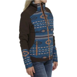 Cinch Womens Brown Aztec Jacket 5 Cinch Womens Brown Aztec Jacket -Columbia Clothing Shop MAJ98580013