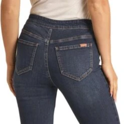 Rock & Roll Cowgirl Dark Wash Flare Jeans -Columbia Clothing Shop RRWD6PR0S9 B 91510 1