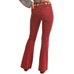 Rock & Roll Cowgirl Windsor Wine Flare Jean -Columbia Clothing Shop RRWD6PRZR0 B