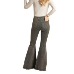 Rock & Roll Denim Charcoal Bell Bottoms -Columbia Clothing Shop RRWD7PR0FY B