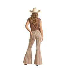 Rock & Roll Women's Stripe Aztec Bell Bottoms -Columbia Clothing Shop RRWD7PR0RY B