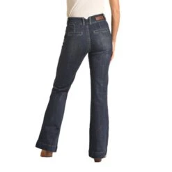 Rock & Roll Cowgirl High Rise Dark Trouser Jeans -Columbia Clothing Shop Screenshot2023 05 25114951