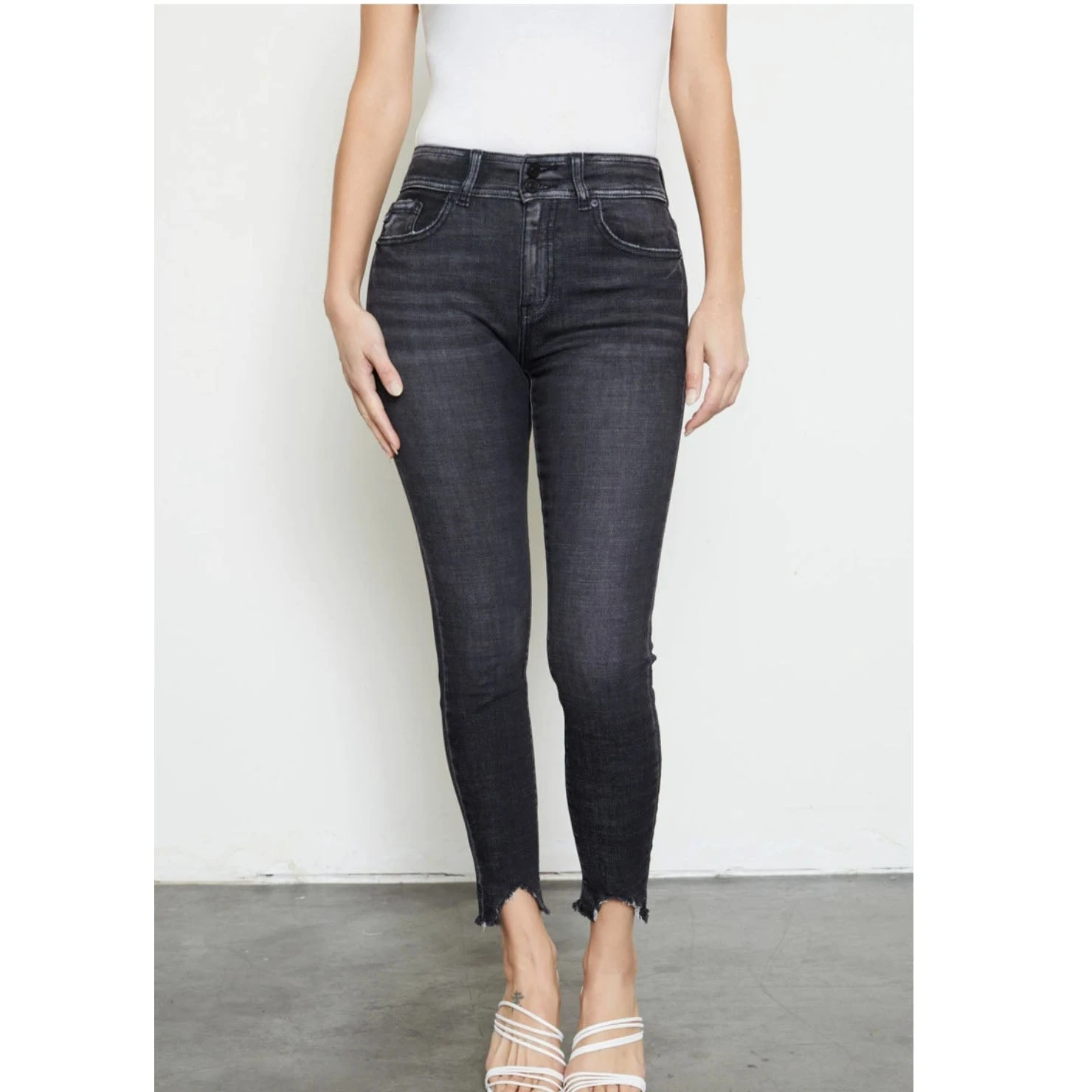 KanCan Black Distressed Skinny 3 KanCan Black Distressed Skinny - Image 3