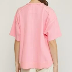 Peach Raw Edge Shirt 8 Peach Raw Edge Shirt -Columbia Clothing Shop T18107c
