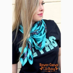 Turquoise Whiskey Creek Wild Rag