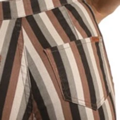 Rock & Roll Brown Multi Striped Stretch Pull-On Bell Bottoms -Columbia Clothing Shop WPB3507 B 1bd2dd07 d9a6 481e 893d 6ff8461969c1