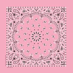 Light Pink Paisley Bandanna -