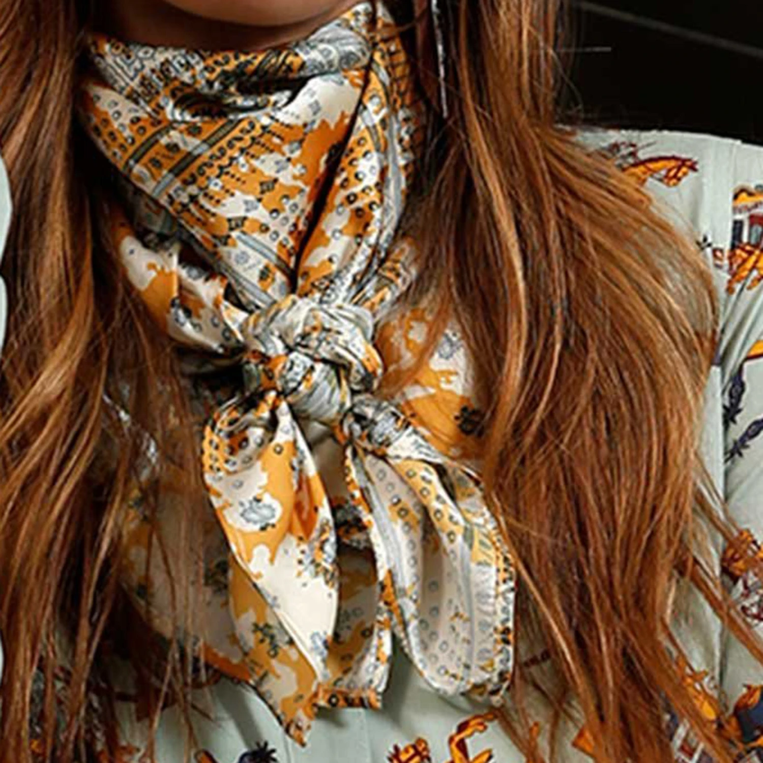 Yellow Printed Wild Rag 1 Yellow Printed Wild Rag